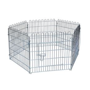 Happy Pet Вольер (манеж) для животного, хромированный, из 6 частей, 63x63 cm