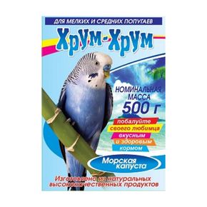 Хрум-хрум Смесь для кормления птиц 500гр для волнистых и средних попугаев РБ