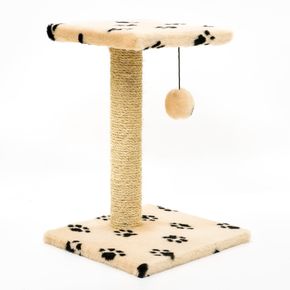Q-Zoo Когтеточка-столбик сизалевая с площадкой и шариком