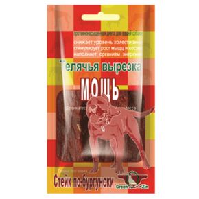 Green Qzin МОЩЬ юниор (Сушеное телячье мясо)