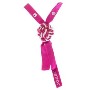 Игрушка канатная с пищалкой для собак Rogz Cowboyz Pink