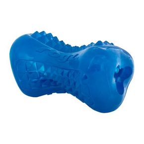 Игрушка кость из резины с массажными насечками Rogz Yumz Treat Blue