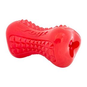 Игрушка кость из резины с массажными насечками Rogz Yumz Treat Red