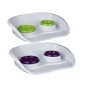 Набор TRIXIE для еды, пластиковый, лёгкий, 0.25л/диам.9см, 0.3л/диам.46х11х30 см