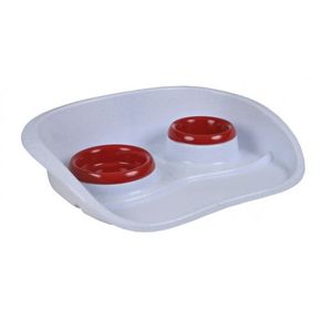 Набор TRIXIE для еды, пластиковый, лёгкий, 0.25л/диам.9см, 0.3л/диам.46х11х30 см