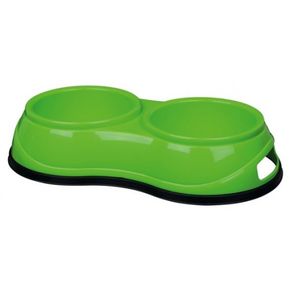 Миска двойная TRIXIE для собак, 2х0,3л/10 см пластик