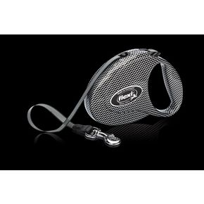 Flexi® CARBON поводок -рулетка для собаки, (S) до 15кг / 3м ЛЕНТА