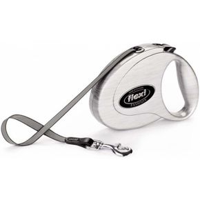 Flexi® Fasion Gentlemen Metal поводок -рулетка для собаки,до 25 кг / 5м ЛЕНТА (M) 