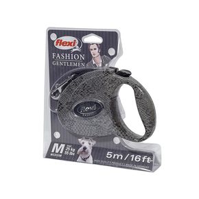 Flexi® Fasion Gentlemen Snake поводок -рулетка для собаки,до 25 кг / 5м ЛЕНТА (M)