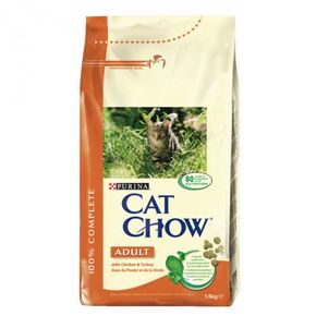 PURINA Cat Chow Adult - для взрослых кошек с высоким содержанием мяса домашней птицы