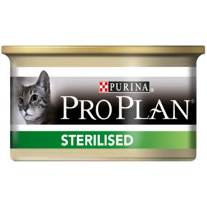 PRO PLAN® Sterilised для стерилизованных кошек с тунцом (банка) 85 гр.
