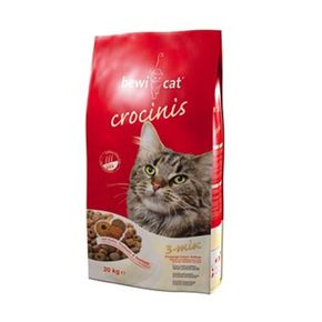 Bewi-Cat Crocinis - Беви Кет Крокинис -сухой корм для взрослых кошек, ассорти трех видов крокет (курица, индейка, рыба).