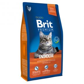 BRIT Premium Cat Adult Indoor (Брит Премиум Индор)- для взрослых кошек, живущих дома с курицей