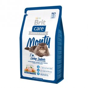 BRIT Care Cat Monty Indoor - гипоаллергеннный корм с курицей и рисом для взрослых кошек, живущих в доме
