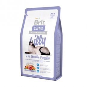 BRIT Care Cat Graine-Free Lilly Sensitive Digestion - Гипоаллергенный беззерновой корм с ягнятиной и лососем для кошек с чувствительным желудком