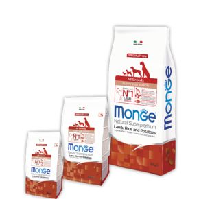 MONGE DOG Speciality Line Puppy & Junior Lamb Корм с ягненком, рисом и картофелем для щенков всех пород
