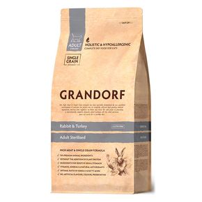GRANDORF - CAT Rabbit&Turkey STERILISED - для стерилизованных кошек с кроликом и индейкой