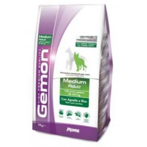 GEMON DOG Medium Adult Lamb&Rice - для взрослых собак средних пород с ягненком и рисом
