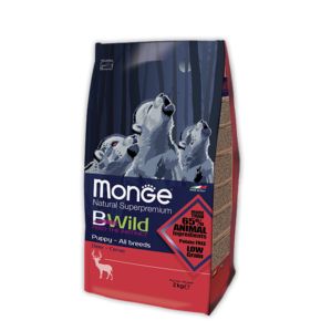 MONGE BWild Dog Puppy Deer Корм с олениной для щенков всех пород