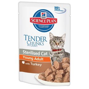 Hills Young Adult Sterilised Cat Turkey (с индейкой) - паучи 0,085 гр