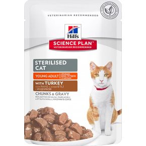 Hills Young Adult Sterilised Cat Turkey (с индейкой) - паучи 0,085 гр