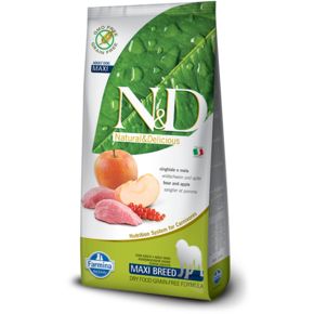 Farmina N&D BOAR & APPLE ADULT MAXI- для взрослых собак крупных пород с мясом дикого кабана и яблоком