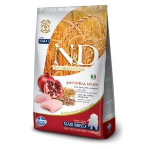 Farmina N&D LOW GRAIN DOG CHICKEN & POMEGRANATE PUPPY MAXI- для щенков крупных пород