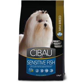 Farmina CIBAU LINE SENSITIVE FISH MINI- для взрослых собак мелких пород. Снижает риск развития аллергических реакций