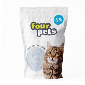 FOUR PETS, силикогелевый наполнитель