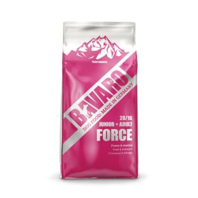 Bavaro Force Junior/Adult 28/16 (Баваро Форсе) полнорационный корм ля активных собак всех пород и щенков средних и крупных пород от 2 месяцев.