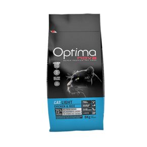 Optimanova LIGHT CHICKEN & RICE (Оптима Нова Лайт Чикен) для взрослых кошек, склонных к избыточному весу с курицей и рисом НОВЫЙ СОСТАВ