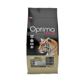 Optimanova ADULT CHICKEN & RICE (Оптима Нова Эдалт Чикен) - корм для взрослых кошек с курицей и рисом НОВЫЙ СОСТАВ