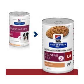 Hill's Prescription Diet i/d Digestive Care при расстройствах пищеварения, жкт, с индейкой 360 гр.