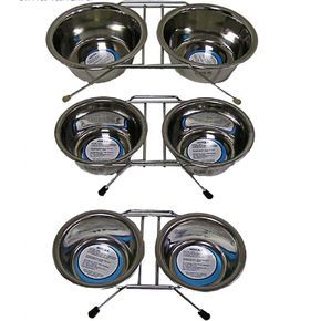 Dogman Подставка с мисками металлическими напольная