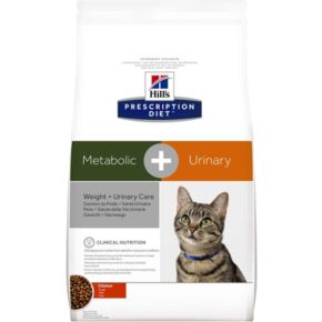 Hill's Prescription Diet Metabolic + Urinary Stress Feline сухой корм для кошек с курицей контроль веса