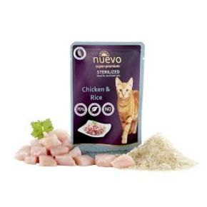 NUEVO Sterilized Chicken & Rice паучи для стерилизованных кошек с курицей и рисом 85 гр.