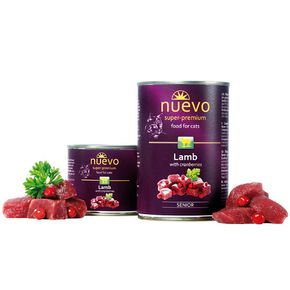 NUEVO Cat Senior консервы для кошек с ягненком и клюквой