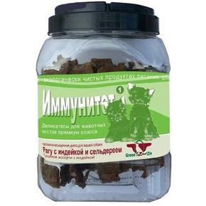 Green Qzin ИММУНИТЕТ 1: (Сушеное мясо индейки с сельдереем)
