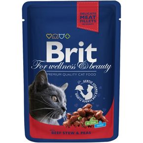 Паучи Brit Premium Beef Stew &Peas - Говядина и горошек 100 г