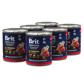 Brit Premium BY NATURE BEEF&HEARТ Говядина и сердце 850 гр