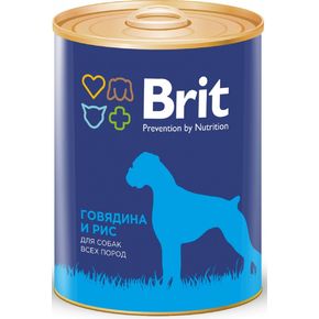 Brit Premium BY NATURE BEEF&RICE Говядина и рис 850 гр