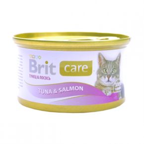 Brit Care Tuna&Salmon Тунец и лосось, 80г банка