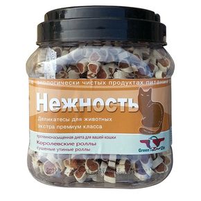 Green Qzin НЕЖНОСТЬ (Сушеные утиные роллы) 750гр