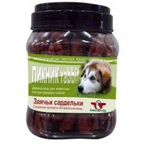 Green Qzin ПИКНИК 2:(Сушеные колбаски из кролика в натуральной оболочке) 750гр