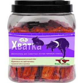 Green Qzin ХВАТКА юниор (Мягкое сушеное мясо кролика) 750гр