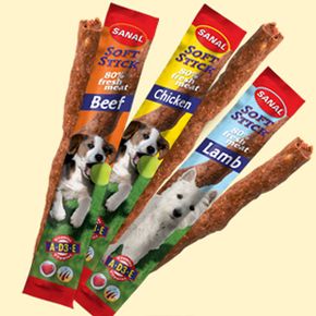 Sanal Soft Stick 12 гр для собак палочки с различными вкусами