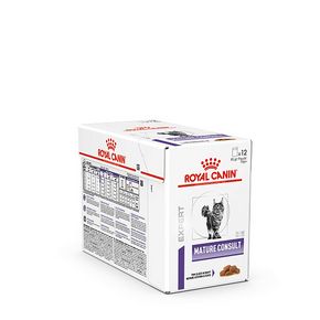 ROYAL CANIN MATURE CONSULT 85 гр - Корм консервированный полнорационный для котов и кошек старше 7 лет, не имеющих видимых признаков старения (кусочки в соусе)
