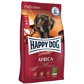 Happy Dog Sensible Africa Strauss -Хэппи Дог Сенсибл Африка - Беззерновой для всех взрослых собак, также имеющих чувствительное пищеварение, со страусом