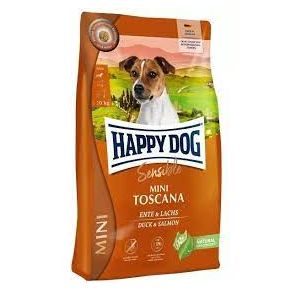 Happy Dog Sensible Mini Toscana - Хэппи Дог Сенсибл Мини Тоскана - Корм для кастрированных и малоподвижных собак миниатюрных пород с уткой и лососем