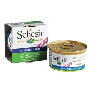 Schesir Puppy Chicken with Aloe для щенков Курица с Алоэ 150 гр (желе)